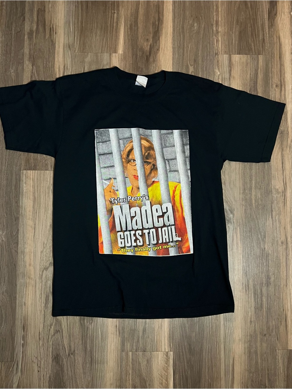 Vintage Tyler Perry Madea Goes To Jail Graphic T-shirt Size Large Comedy Drama